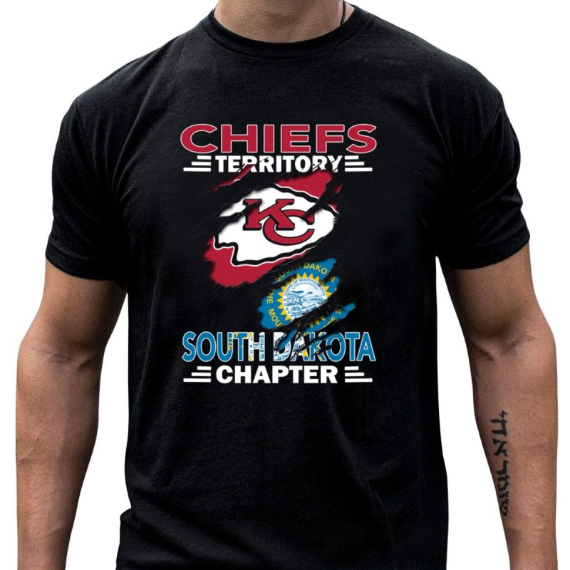 Chiefs Territory South Dakota Chapter Kc Logo And South Dakota Emblem T Shirt T Shirt 1 1