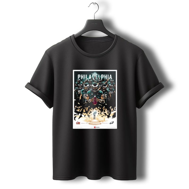 Chiefs Vs Philadelphia Super Bowl Lix February 9Th 2025 New Orleans La Eagles Series T Shirt T Shirt 0 1