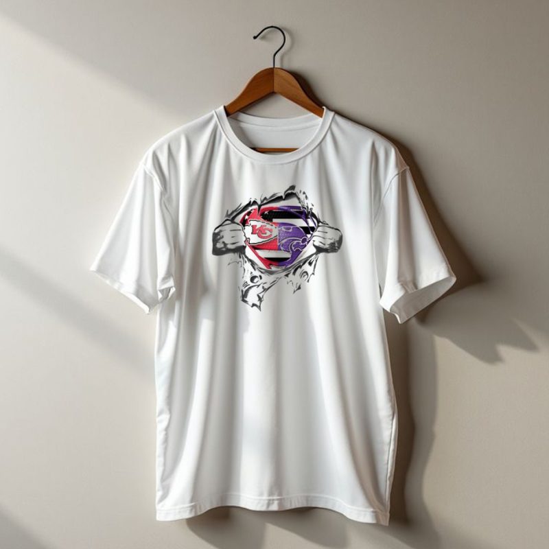 Chiefs Wildcats Superman Logo Mashup T Shirt T Shirt 1 1