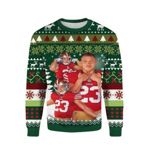 Christian Mccaffrey 23 San Francisco 49ers Ugly Sweater
