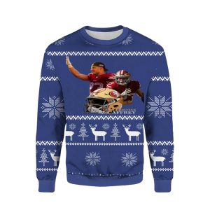 Christian Mccaffrey 49ers Reindeer Ugly Sweater