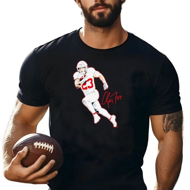 Christian Mccaffrey 23 San Francisco 49Ers Signature Pose T Shirt T Shirt 1