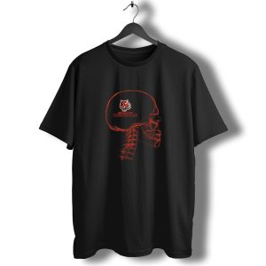 Cincinnati Bengals Brain Skeleton Halloween T-Shirt