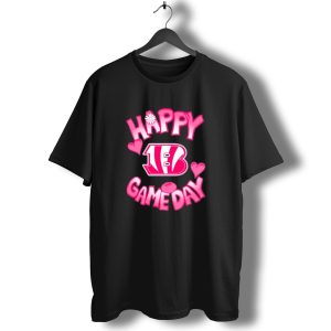 Cincinnati Bengals Happy Gameday Valentines Day 2025 T-Shirt