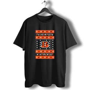 Cincinnati Bengals Holiday Lights Ugly Christmas T-Shirt