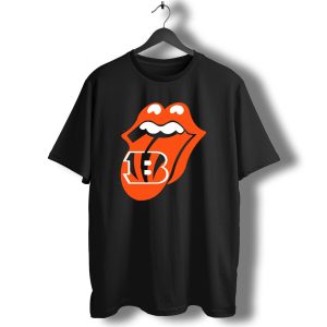 Cincinnati Bengals Iconic Tongue Logo Fusion T-Shirt