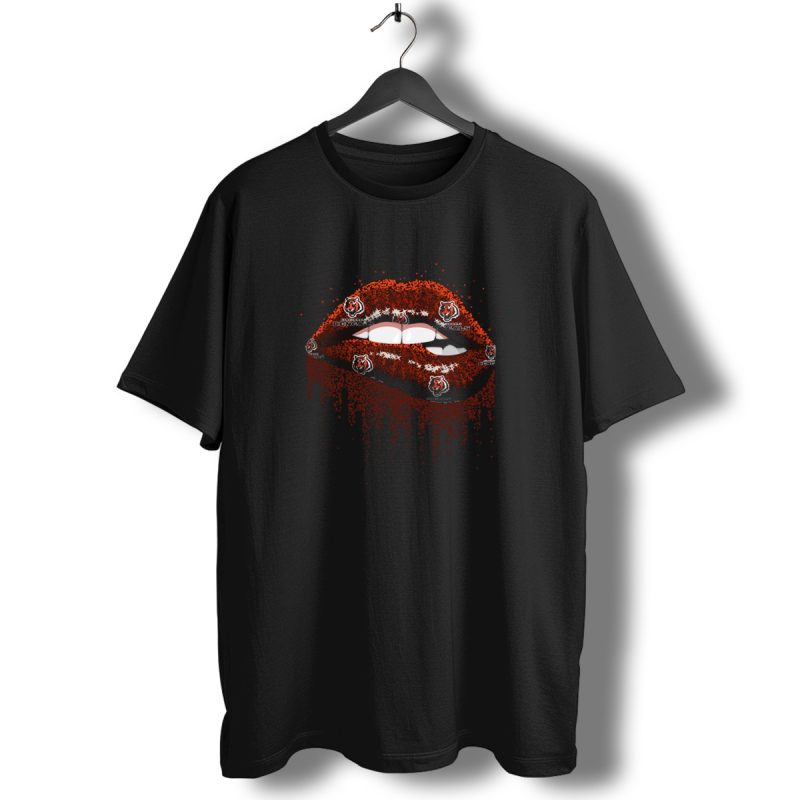 Cincinnati Bengals Lips Fan Expression T Shirt 1 T Shirt 1