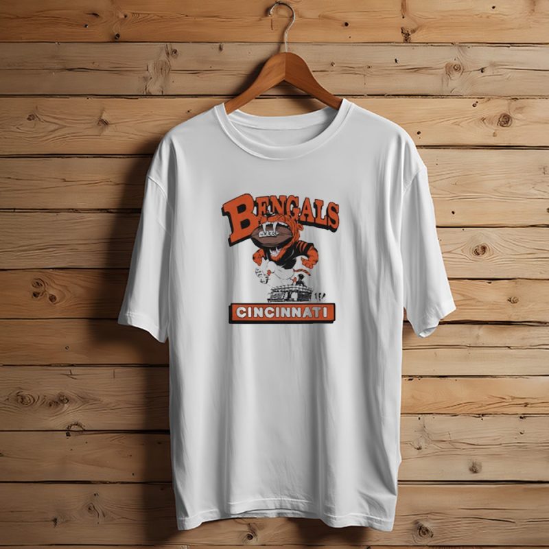 Cincinnati Bengals Mascot Jumping Over Stadium T Shirt 1 T Shirt 1