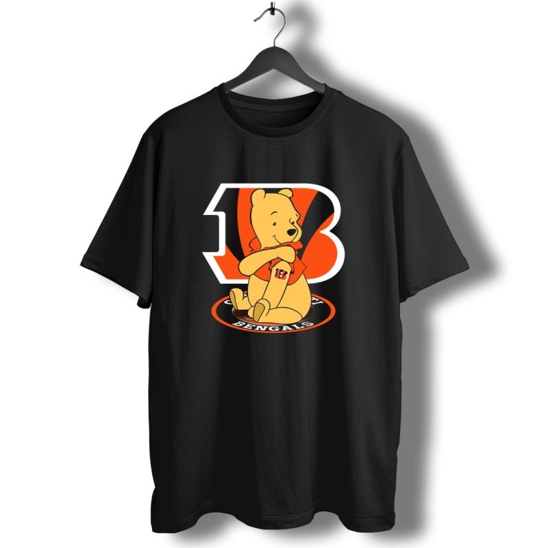 Cincinnati Bengals Pooh Football Crossover T Shirt 1 T Shirt 1