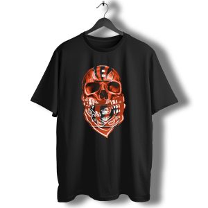 Cincinnati Bengals Skull Bandana Fan T-Shirt