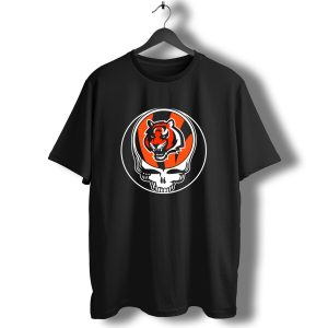 Cincinnati Bengals Skull Tiger T-Shirt