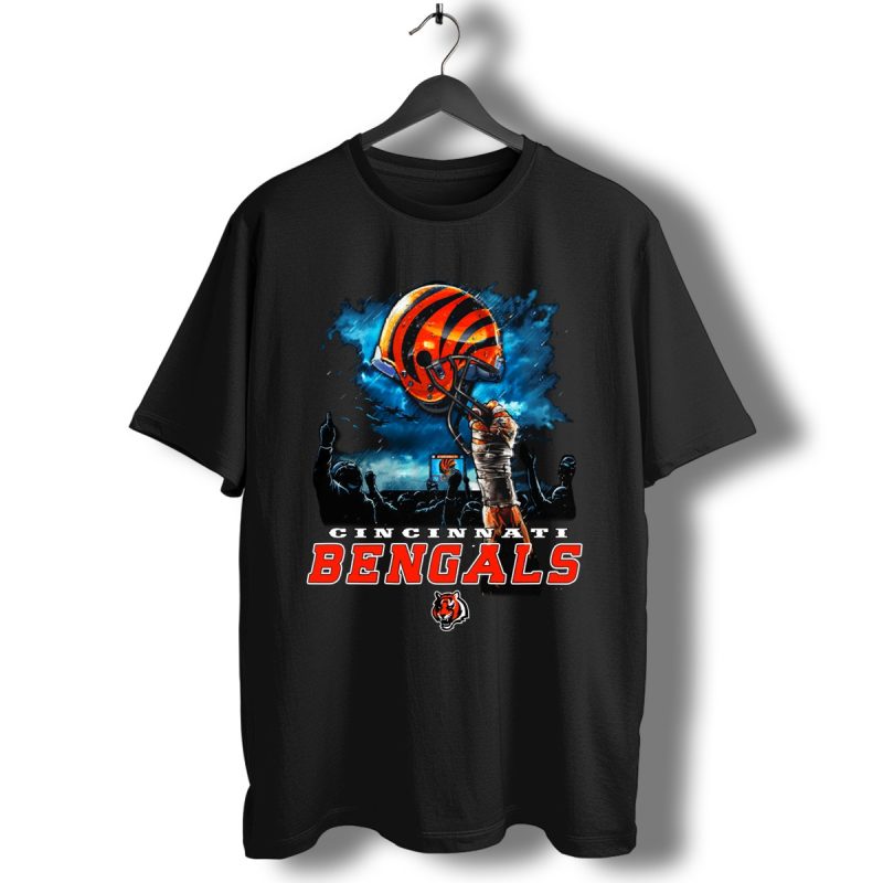 Cincinnati Bengals Sky Helmet T Shirt T Shirt 1