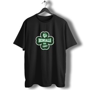 Cincinnati Bengals St. Patricks Day Clover Est 1967 T-Shirt