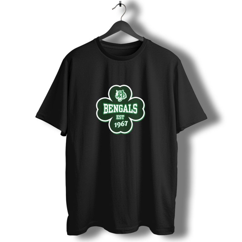 Cincinnati Bengals St. Patricks Day Clover Est 1967 T Shirt 1 T Shirt 1