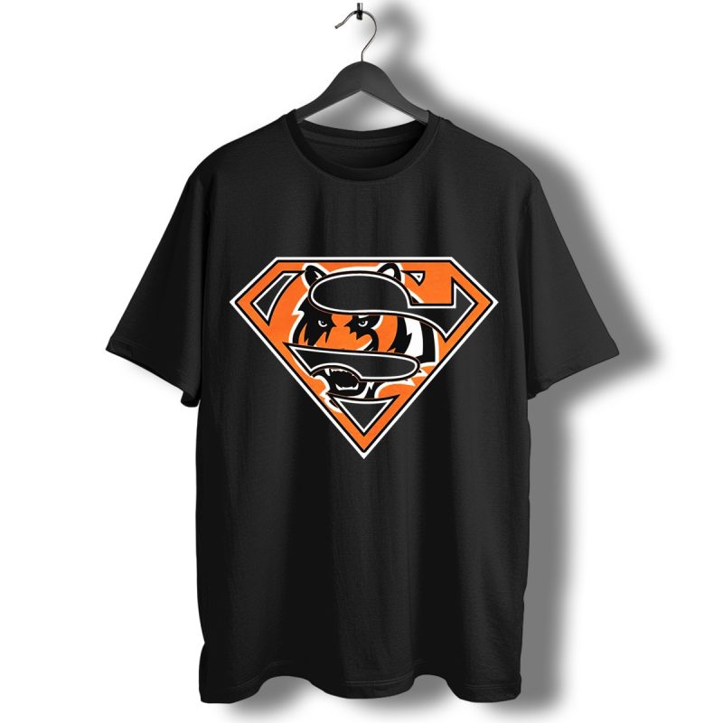 Cincinnati Bengals Superman Logo T Shirt T Shirt 1