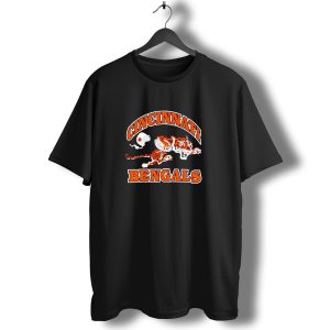 Cincinnati Bengals Vintage Logo 1968 1969 Tiger Football T-Shirt