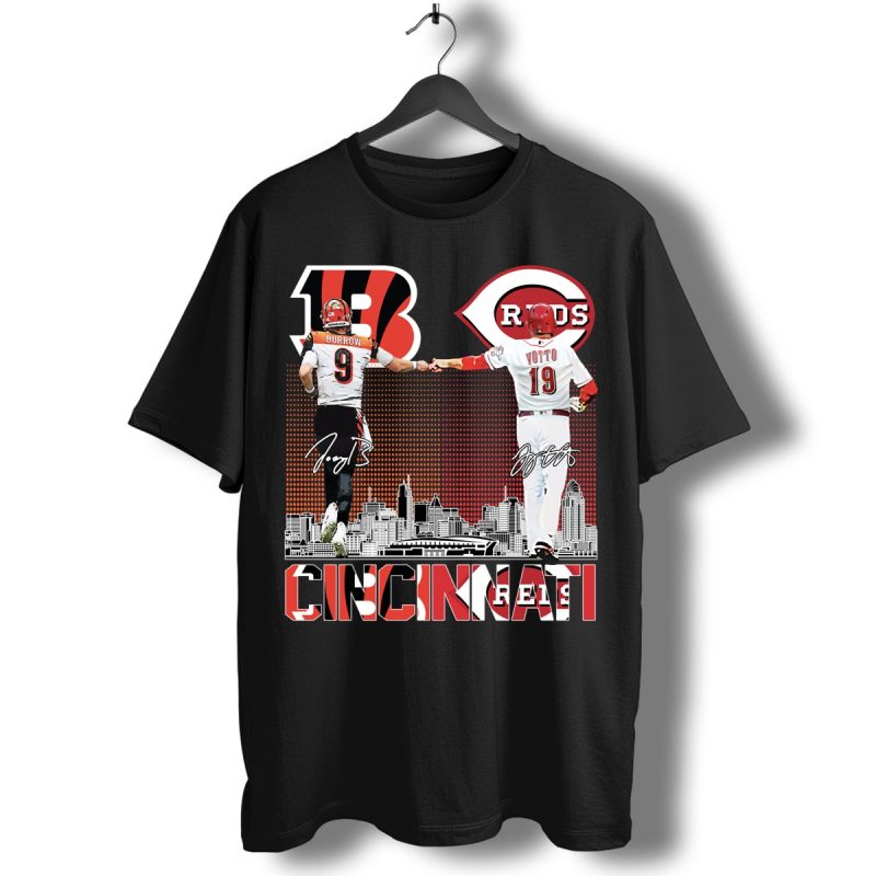Cincinnati Champions Burrow And Votto Mvp Signatures T Shirt T Shirt 1