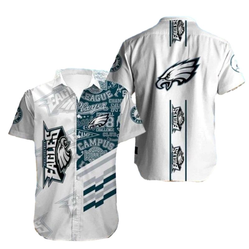 Classic Cool Philadelphia Eagles Hawaiian Shirt Campus Casual Edition 1