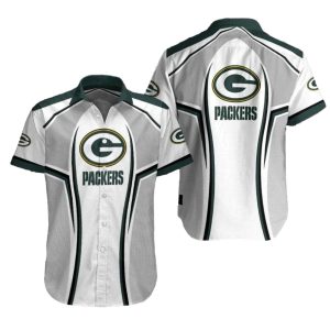Classic Game Day Green Bay Packers Striped Hawaiian Shirt