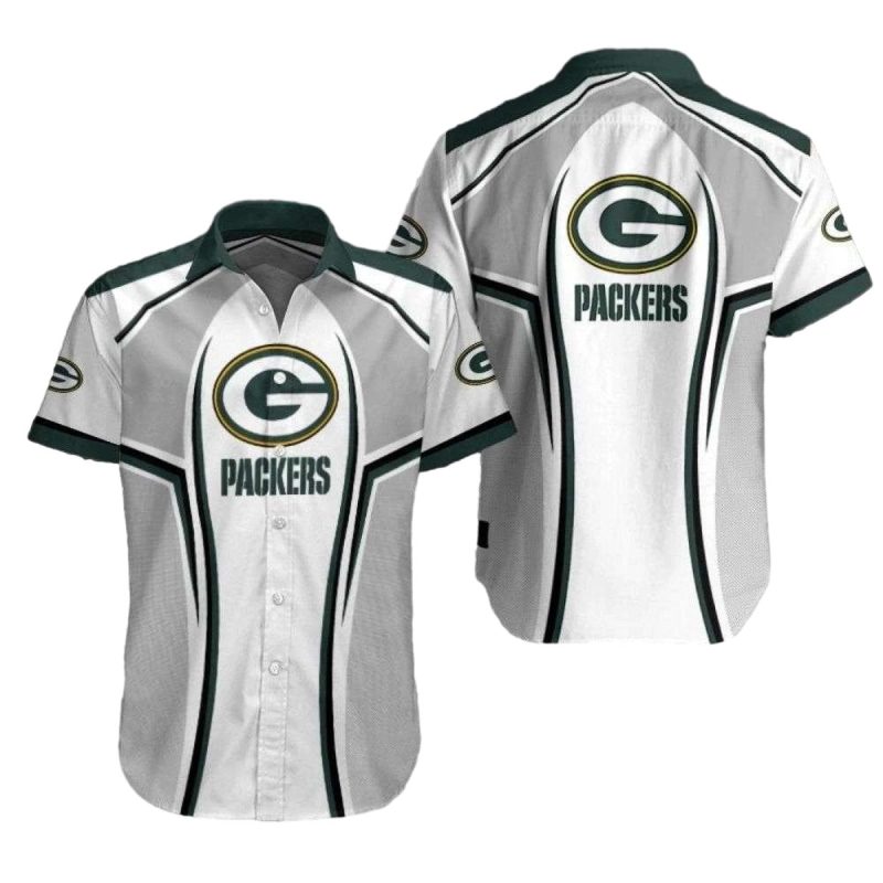 Classic Game Day Green Bay Packers Striped Hawaiian Shirt 1