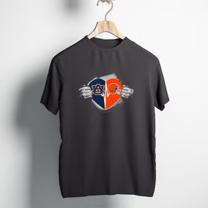 Cleveland Browns And Auburn Tigers Heart T-Shirt