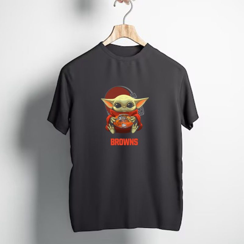 Cleveland Browns Baby Yoda Football Helmet Logo Browns T Shirt 1 T Shirt 1