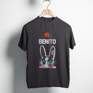 Cleveland Browns Benito Bad Bunny Super Bowl LIV Iconic Signature T-Shirt