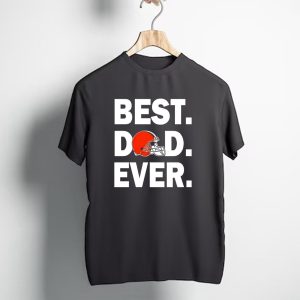 Cleveland Browns Best Dad Ever Football Helmet T-Shirt