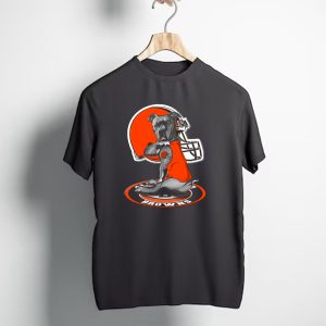Cleveland Browns Dog Mascot With Helmet And Team T-Shirt