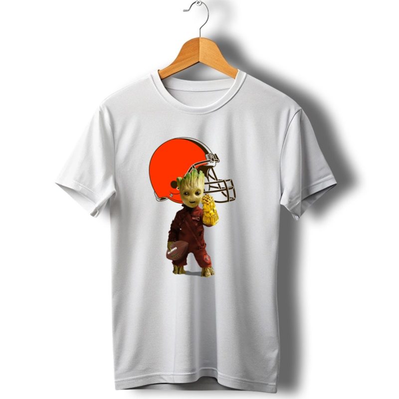 Cleveland Browns Football Groot And Infinity Gauntlet T Shirt 1 T Shirt 1