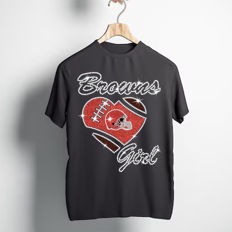 Cleveland Browns Girl Heart T Shirt T Shirt 1