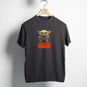 Cleveland Browns Grogu Football Player T-Shirt