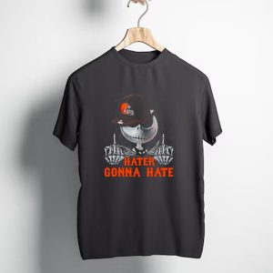 Cleveland Browns Hater Gonna Hate Skeleton Football Fan T-Shirt