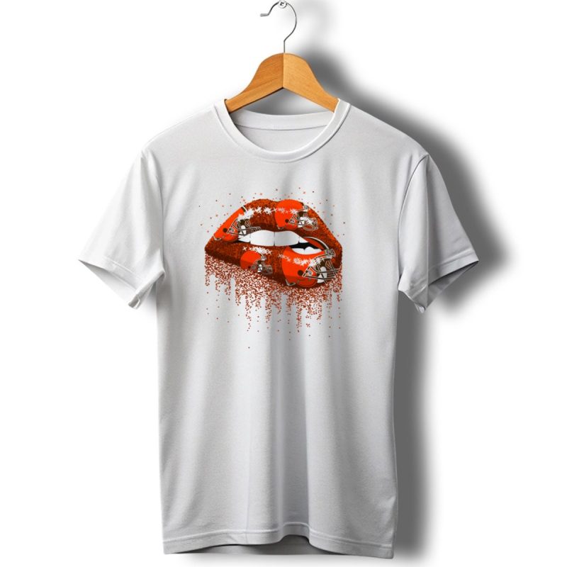 Cleveland Browns Helmet Sparkle Lips T Shirt 1 T Shirt 1