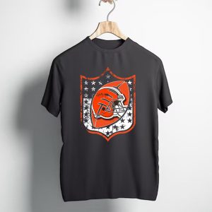 Cleveland Browns Helmet Stars And Stripes T-Shirt