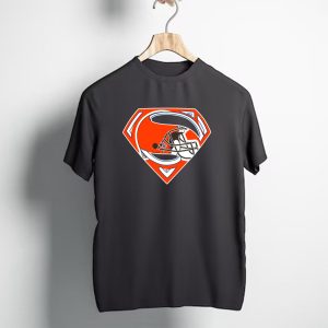 Cleveland Browns Helmet Superman Logo 72 T-Shirt