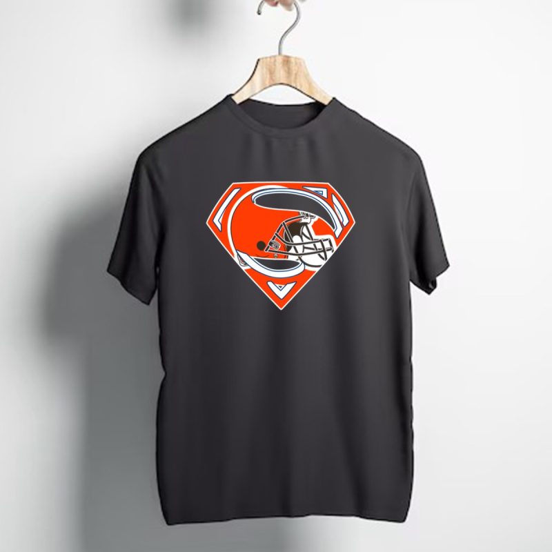Cleveland Browns Helmet Superman Logo 72 T Shirt 1 T Shirt 1