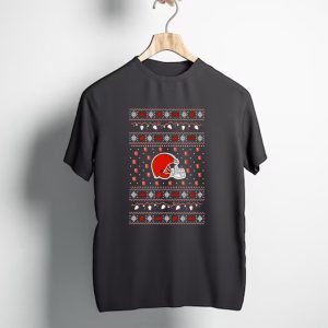 Cleveland Browns Holiday Lights Ugly Christmas T-Shirt