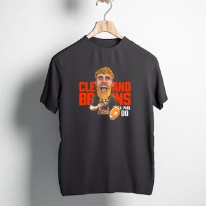 Cleveland Browns J. Paul 00 Football Illustration Agha Noor T-Shirt