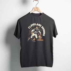Cleveland Browns Joe Thomas 73 Football Star Icon Run T-Shirt