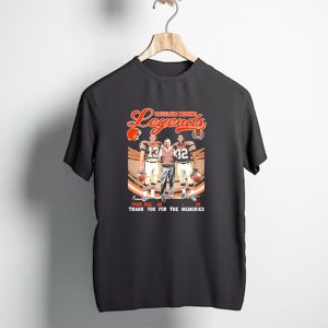 Cleveland Browns Legends Frank Ryan Jim Brown Jim Donovan Thank You for the Memories T-Shirt