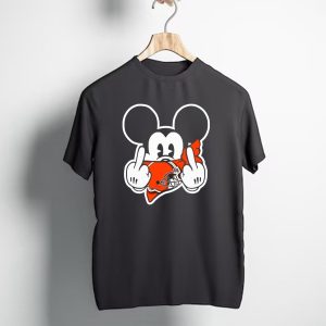 Cleveland Browns Mickey Ears Gesture T-Shirt