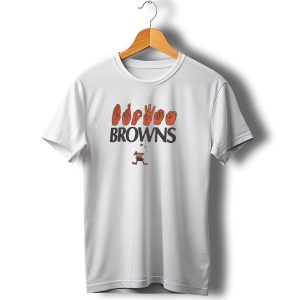Cleveland Browns NFL ASL Love Sign Language Browns Mascot T-Shirt
