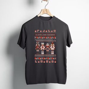 Cleveland Browns NFL Nutcracker Holiday Ugly Sweater T-Shirt