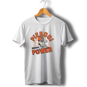 Cleveland Browns Pierogi Power Football Mascot T-Shirt
