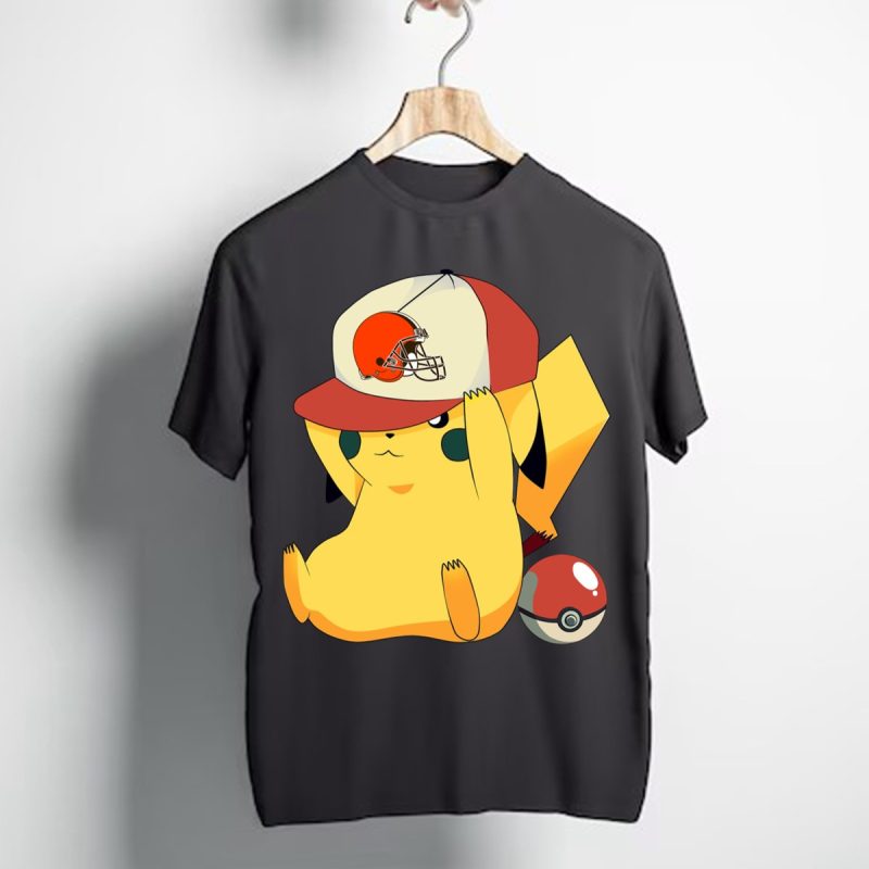 Cleveland Browns Pikachu Pokemon T Shirt T Shirt 1