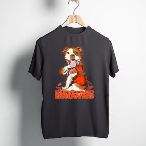 Cleveland Browns Pitbull Fan Football T-Shirt