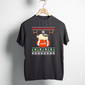 Cleveland Browns Pug Christmas Football T-Shirt