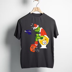 Cleveland Browns Santa Grinch toilet T-Shirt