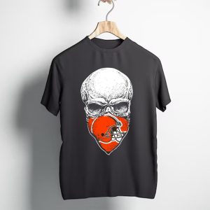 Cleveland Browns Skull With Helmet T-Shirt